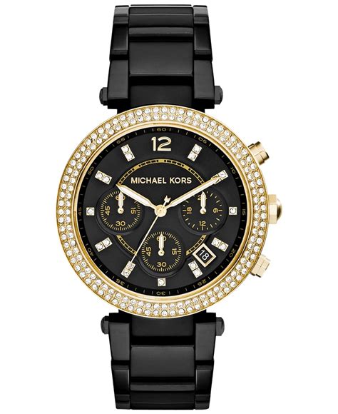 michael kors watch black women's|Michael Kors watches ladies black.